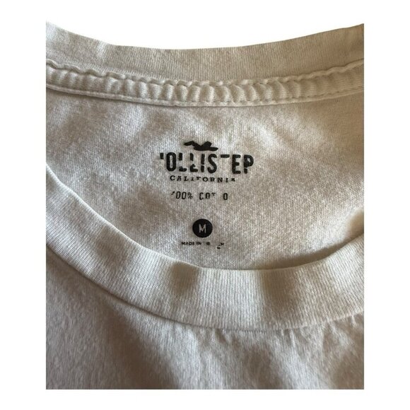 Hollister Ombre Mens White to Black Tee~Size M~Short Sleeve Casual Shirt L12 30 - Picture 7 of 8